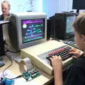 Fred plays Chuckie Egg on a BBC Micro, The Retro Computer Festival, Centre For Computing History, Cambridge - 15th September 2018