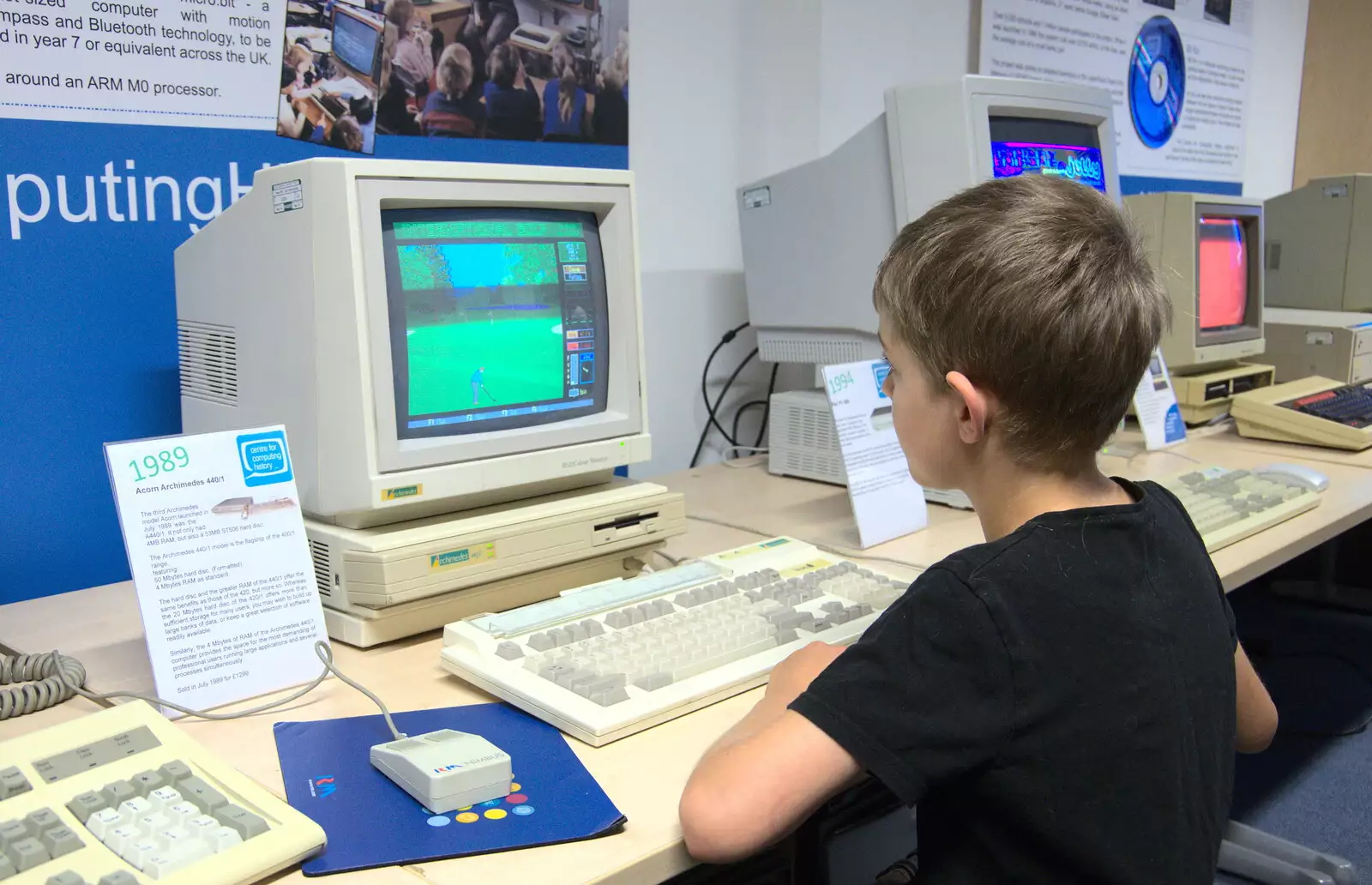 Fred's back on the golf, from The Retro Computer Festival, Centre For Computing History, Cambridge - 15th September 2018