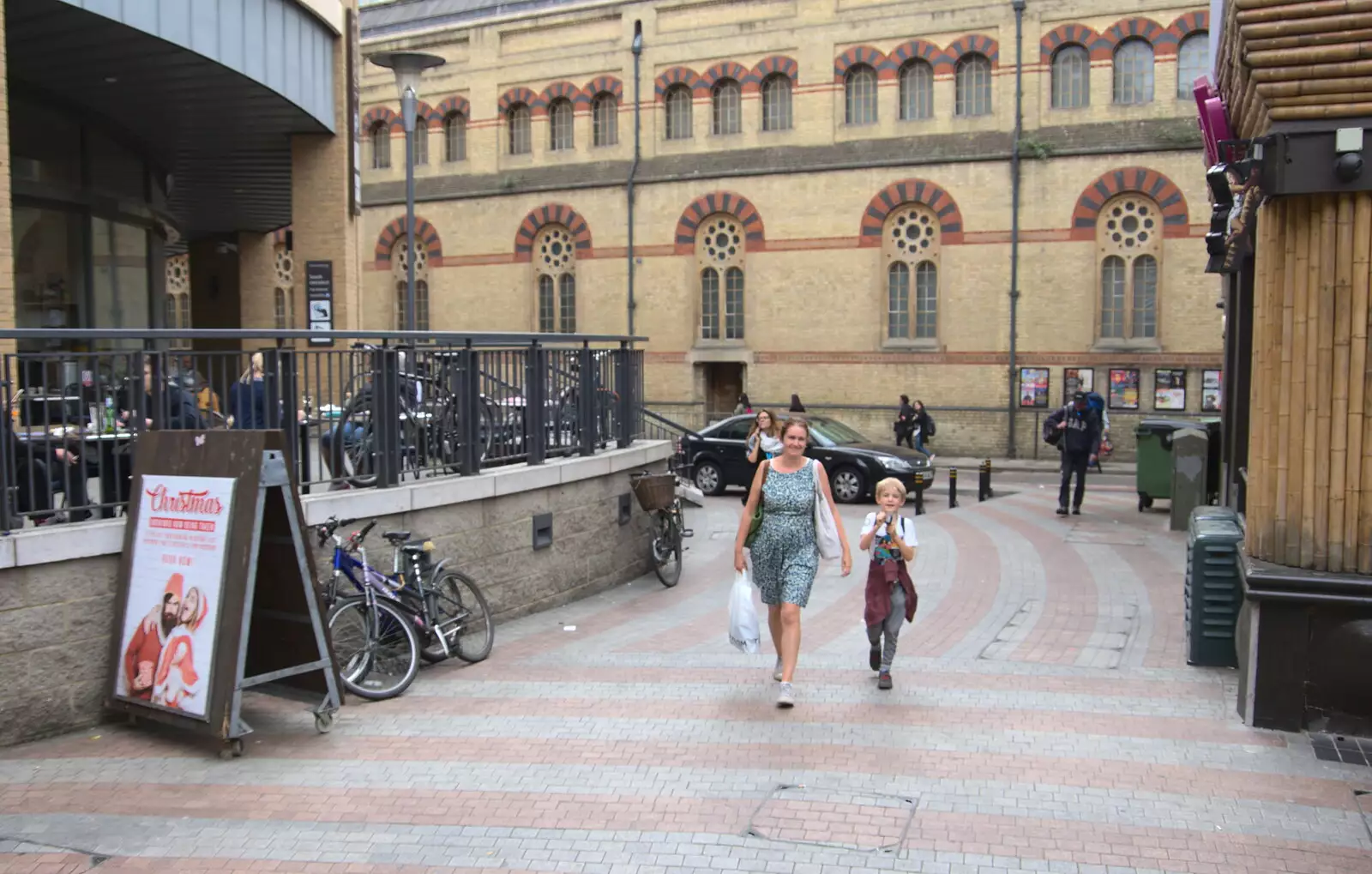 Isobel and Harry return from a shopping spree, from The Retro Computer Festival, Centre For Computing History, Cambridge - 15th September 2018