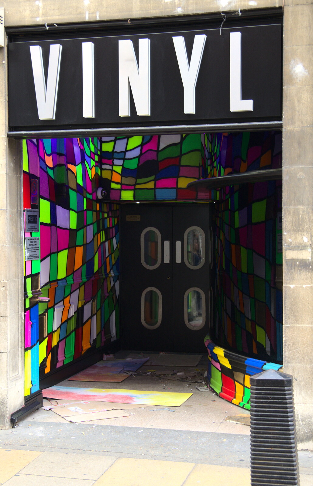 Funky entrance to a nightclub from The Retro Computer Festival, Centre For Computing History, Cambridge - 15th September 2018