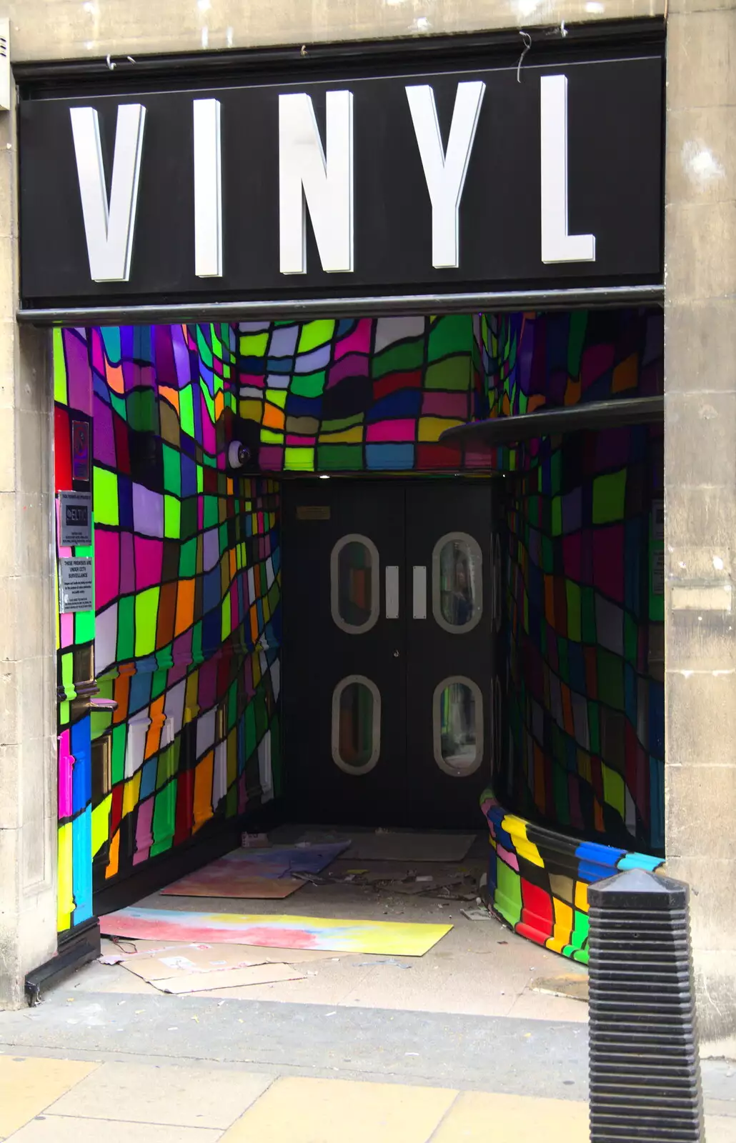 Funky entrance to a nightclub, from The Retro Computer Festival, Centre For Computing History, Cambridge - 15th September 2018