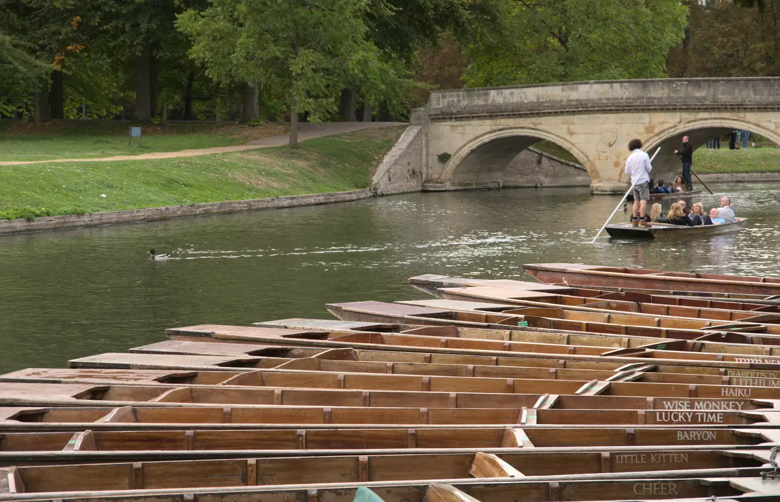 Punts on the Cam, from The Retro Computer Festival, Centre For Computing History, Cambridge - 15th September 2018