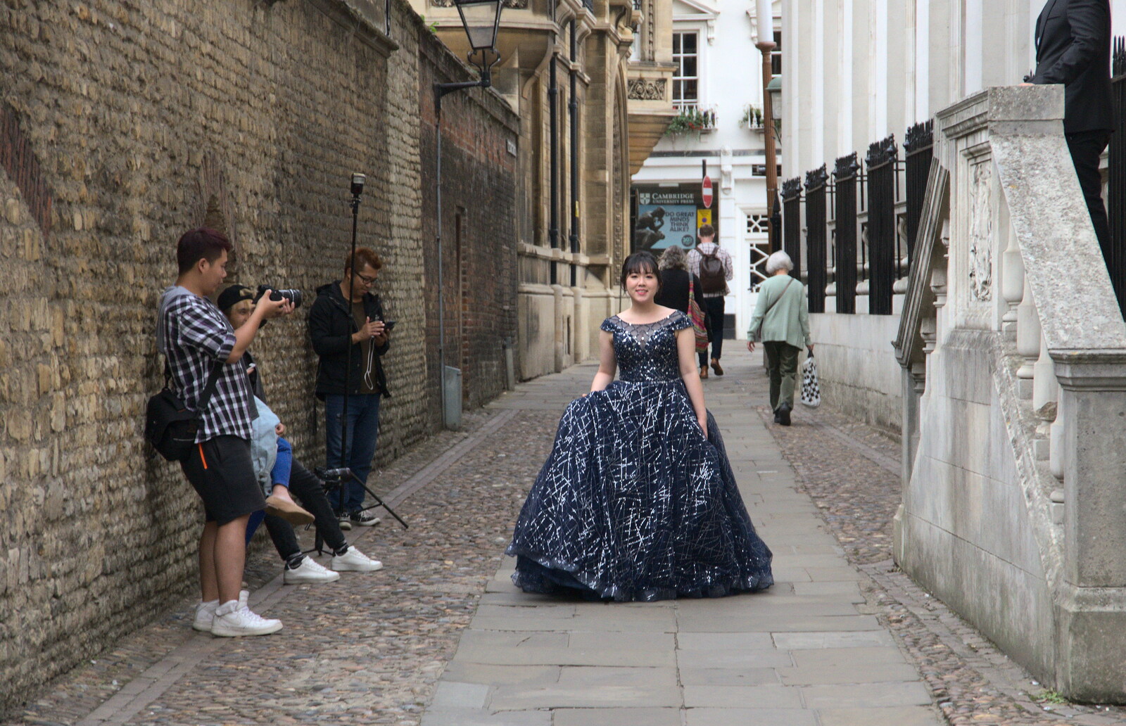 There's a photo-shoot on Senate House Passage from The Retro Computer Festival, Centre For Computing History, Cambridge - 15th September 2018