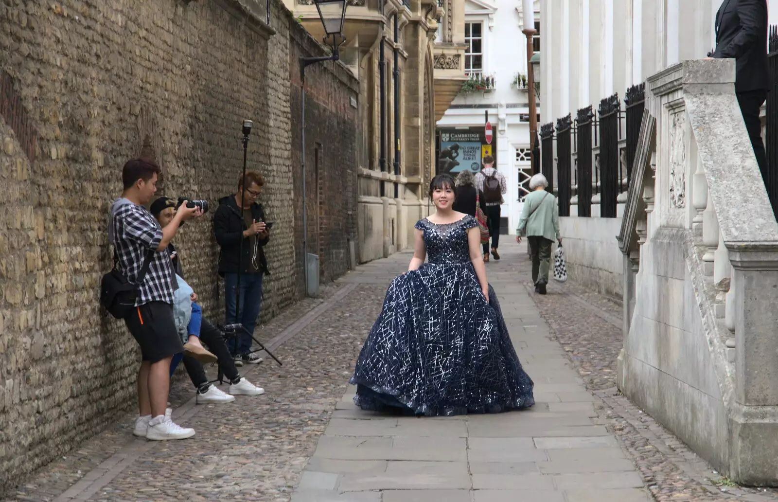 There's a photo-shoot on Senate House Passage, from The Retro Computer Festival, Centre For Computing History, Cambridge - 15th September 2018