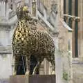 Metal sculpture outside Great St. Mary's, The Retro Computer Festival, Centre For Computing History, Cambridge - 15th September 2018