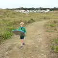 Harry's got a body board, An Optimistic Camping Weekend, Waxham Sands, Norfolk - 22nd September 2018