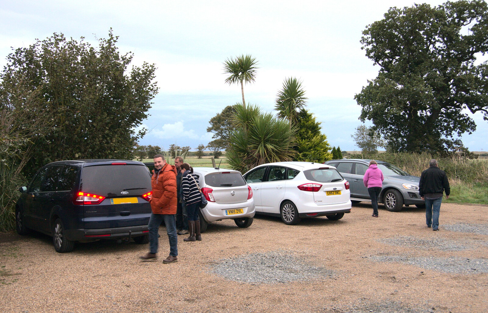 In the pub car park from An Optimistic Camping Weekend, Waxham Sands, Norfolk - 22nd September 2018