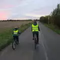 Fred and Isobel cycle back - Harry gets a lift, An Optimistic Camping Weekend, Waxham Sands, Norfolk - 22nd September 2018