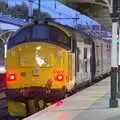 The prehistoric Class 37 37409 Lowestoft train, Isobel and the Invidia Voices, Norwich Railway Station, Norfolk- 28th September 2018