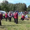 The senior band mill around, Gislingham Silver Band and the Duck Race, The Pennings, Eye, Suffolk - 29th September 2018