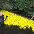 All the ducks are ready to launch, Gislingham Silver Band and the Duck Race, The Pennings, Eye, Suffolk - 29th September 2018