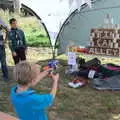 Harry tries out Tin Can Alley, Gislingham Silver Band and the Duck Race, The Pennings, Eye, Suffolk - 29th September 2018