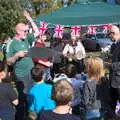 The winners of the race are about to be announced, Gislingham Silver Band and the Duck Race, The Pennings, Eye, Suffolk - 29th September 2018