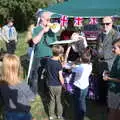 Duck-race prizes are announced, Gislingham Silver Band and the Duck Race, The Pennings, Eye, Suffolk - 29th September 2018