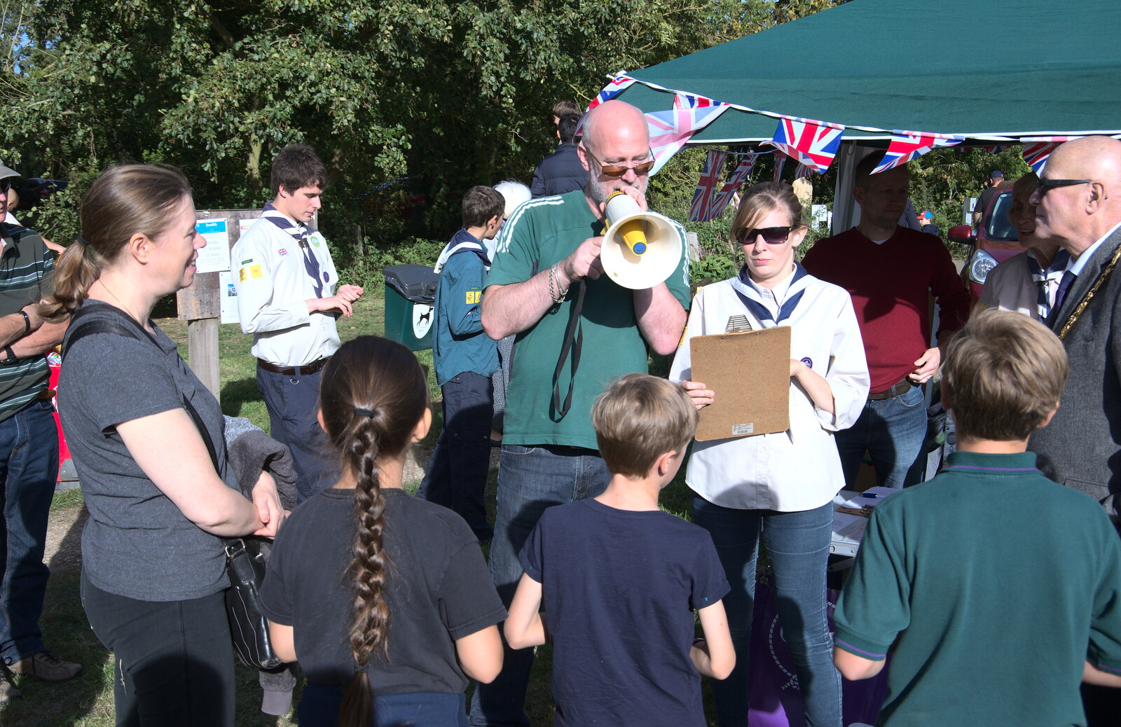 There's some confusion over a name from Gislingham Silver Band and the Duck Race, The Pennings, Eye, Suffolk - 29th September 2018