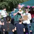 There's some confusion over a name, Gislingham Silver Band and the Duck Race, The Pennings, Eye, Suffolk - 29th September 2018