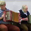 Steve on accordion, Big Steve's Music Night, The Village Hall, Brome, Suffolk - 6th October 2018