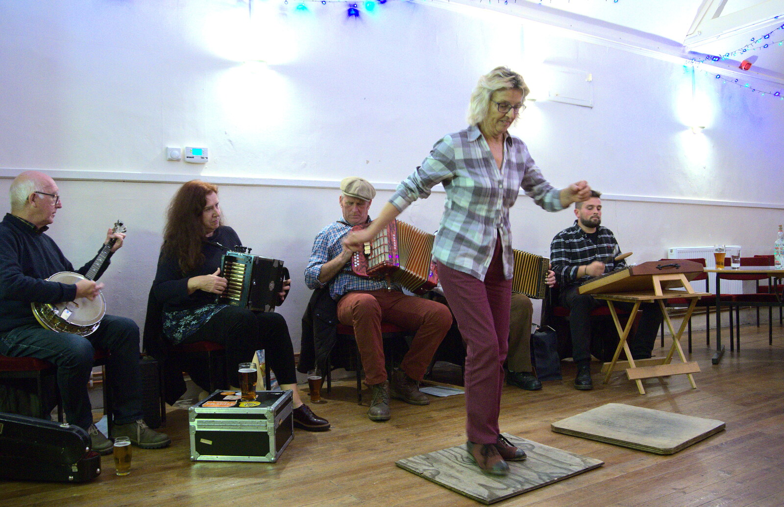 Some more step dancing from Big Steve's Music Night, The Village Hall, Brome, Suffolk - 6th October 2018