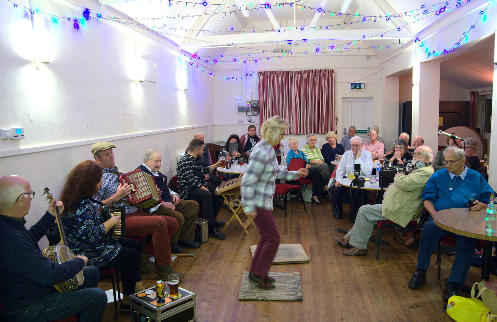 A view of step dancing from Big Steve's Music Night, The Village Hall, Brome, Suffolk - 6th October 2018