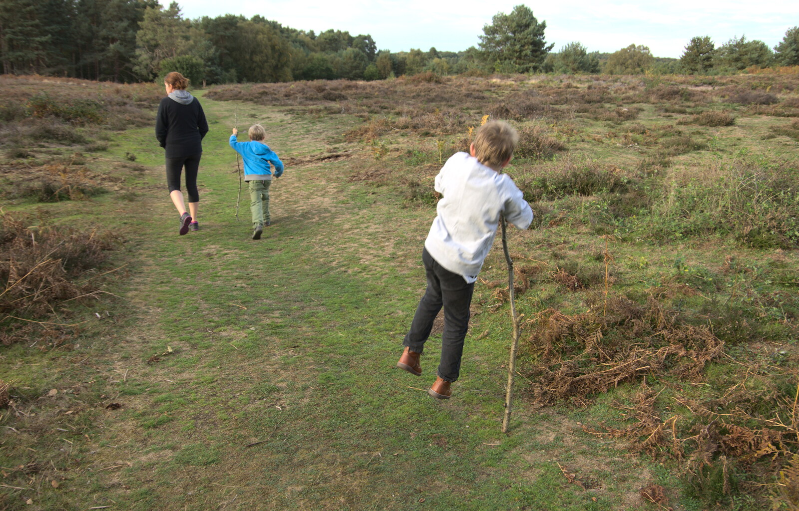 Fred pole-caults from Evidence of Autumn: Geocaching on Knettishall Heath, Suffolk - 7th October 2018