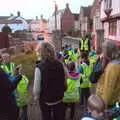 Milling around outside the church, Harry's Investiture and Lachie Leaves, Suffolk and London - 17th October 2018