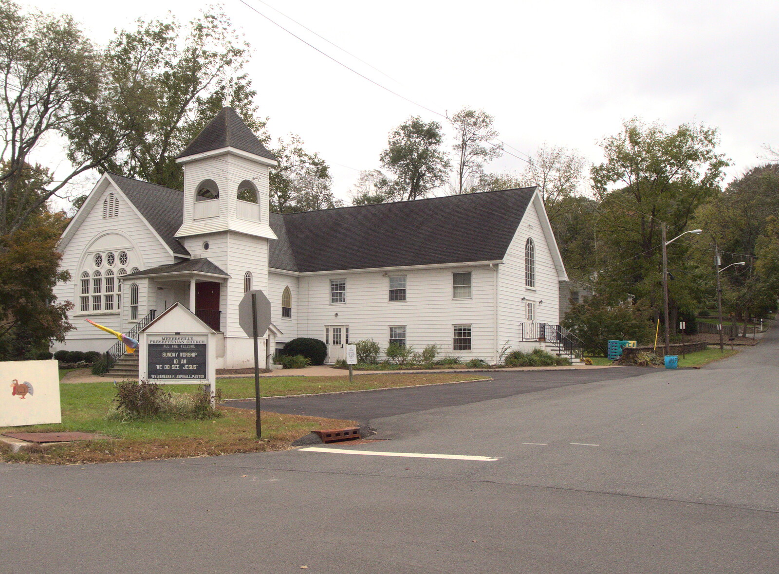 Meyersville Presbyterian Church, near the Swamp from A Trip to Short Hills, New Jersey, United States - 20th October 2018