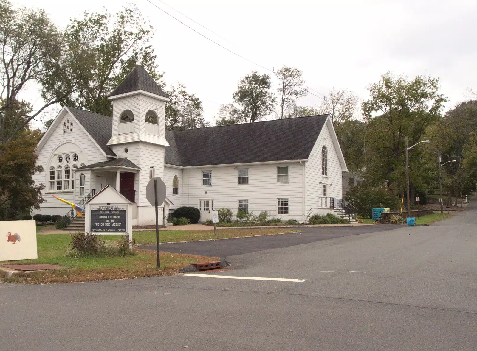 Meyersville Presbyterian Church, near the Swamp, from A Trip to Short Hills, New Jersey, United States - 20th October 2018