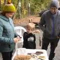 Harry holds up a dead rat by its tail, A Trip to Short Hills, New Jersey, United States - 20th October 2018