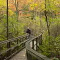 Off into the autumn leaves, A Trip to Short Hills, New Jersey, United States - 20th October 2018