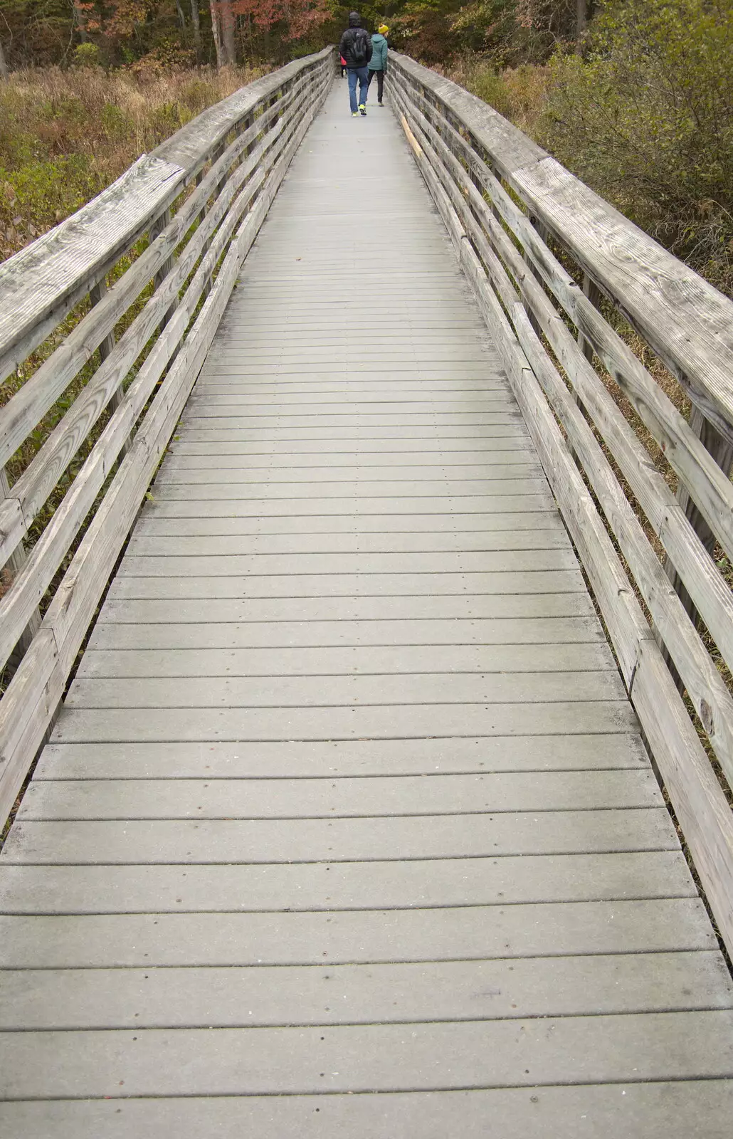 A silver-bleached boardwalk, from A Trip to Short Hills, New Jersey, United States - 20th October 2018