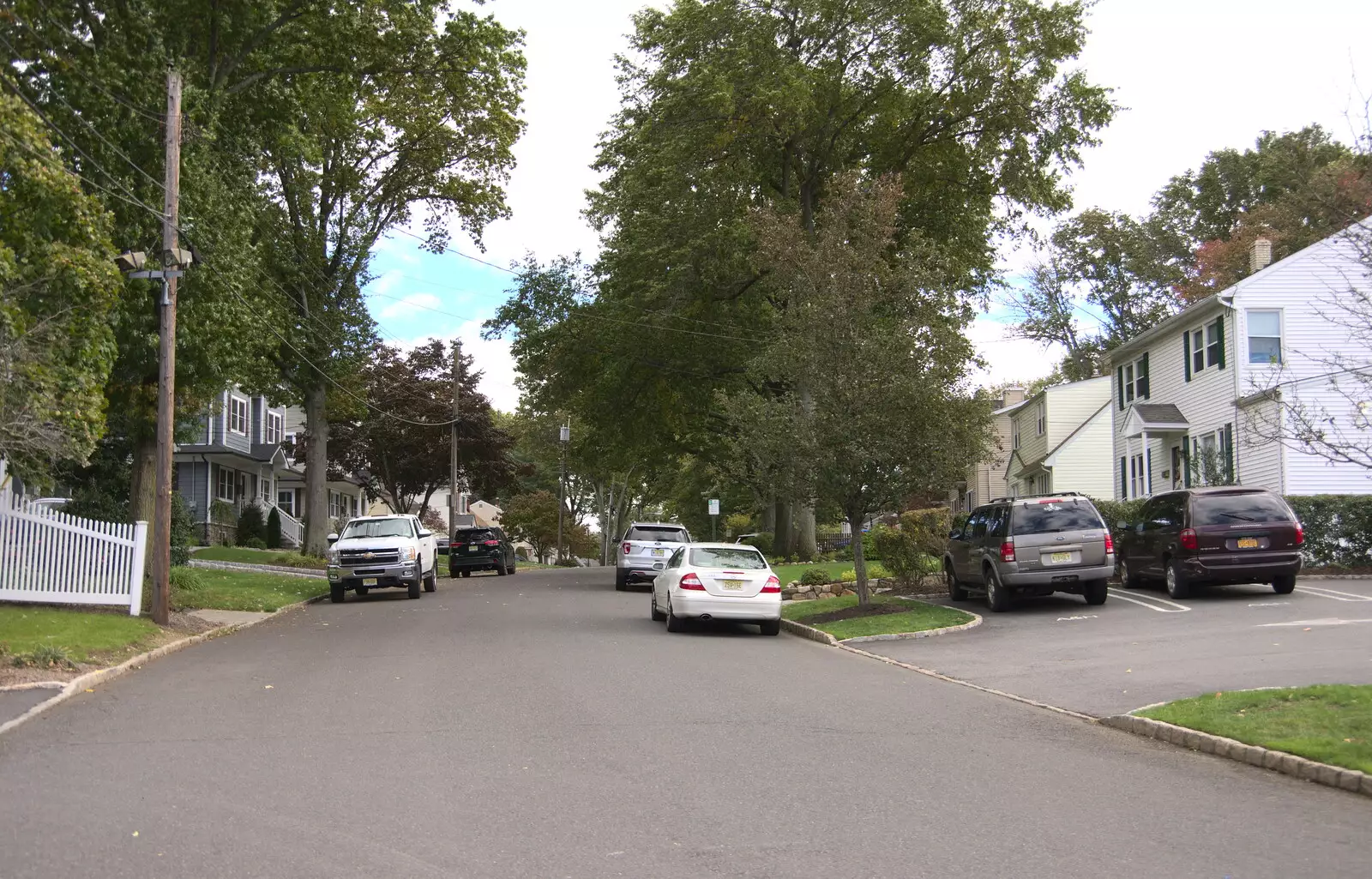 A Summit side street, from A Trip to Short Hills, New Jersey, United States - 20th October 2018