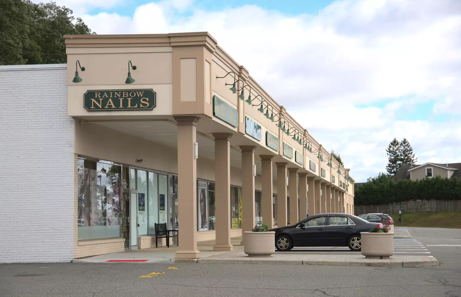 A Summit strip mall, from A Trip to Short Hills, New Jersey, United States - 20th October 2018