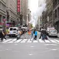 An iconic stripey ConEdison steam vent , Open-top Buses and a Day at the Museum, New York, United States - 22nd October 2018