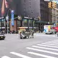 A hotdog stand is hauled around, Open-top Buses and a Day at the Museum, New York, United States - 22nd October 2018