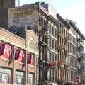 A painted wall advert on the side of a building, The Liberty Cruise and One World Trade Center, New York, United States - 23rd October 2018