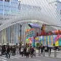 The WTC memorial, The Liberty Cruise and One World Trade Center, New York, United States - 23rd October 2018