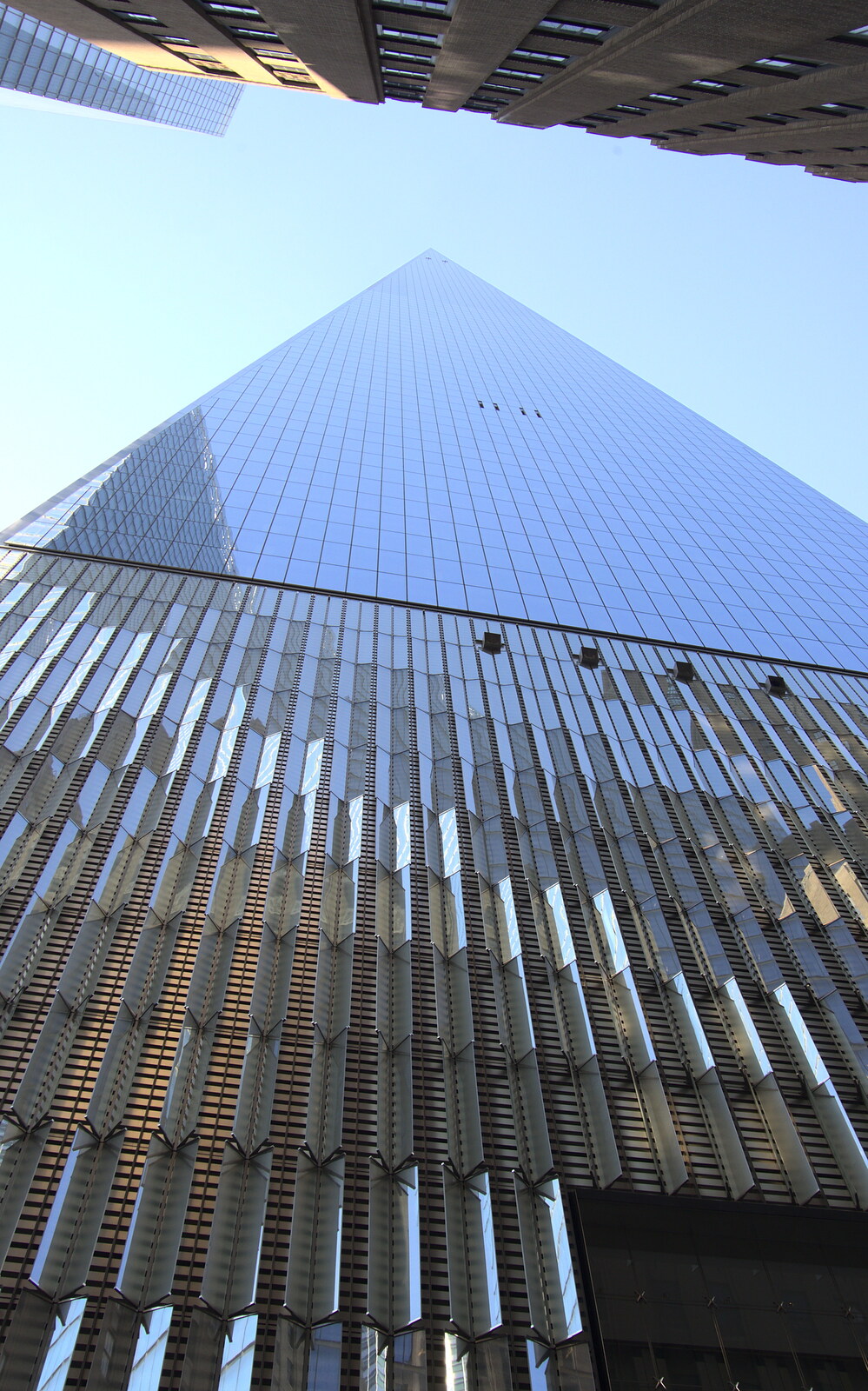 A vanishing-point view of 1WTC from The Liberty Cruise and One World Trade Center, New York, United States - 23rd October 2018