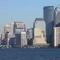 The Empire State peeks out , The Liberty Cruise and One World Trade Center, New York, United States - 23rd October 2018