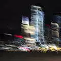 A picture in lights of Manhattan at night, The Liberty Cruise and One World Trade Center, New York, United States - 23rd October 2018