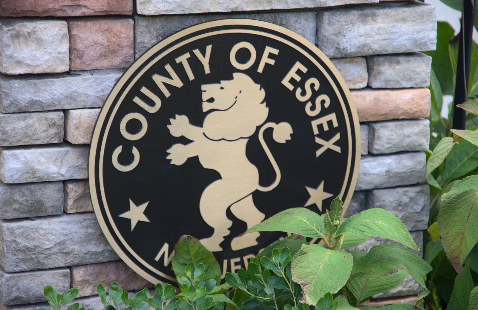 A County of Essex sign from Pumpkin Picking at Alstede Farm, Chester, Morris County, New Jersey - 24th October 2018