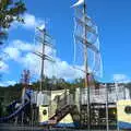 A playground in tall-ship form, Pumpkin Picking at Alstede Farm, Chester, Morris County, New Jersey - 24th October 2018