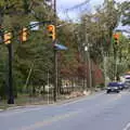 A bunch of traditional US traffic lights, Pumpkin Picking at Alstede Farm, Chester, Morris County, New Jersey - 24th October 2018