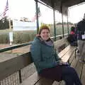 Isobel on the Hay Ride trailer, Pumpkin Picking at Alstede Farm, Chester, Morris County, New Jersey - 24th October 2018