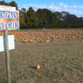 Pumpkin patch sign - in case it wasn't obvious, Pumpkin Picking at Alstede Farm, Chester, Morris County, New Jersey - 24th October 2018