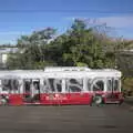 A derelict Ramada coach in a Newark scrap yard , Times Square, USS Intrepid and the High Line, Manhattan, New York - 25th October 2018