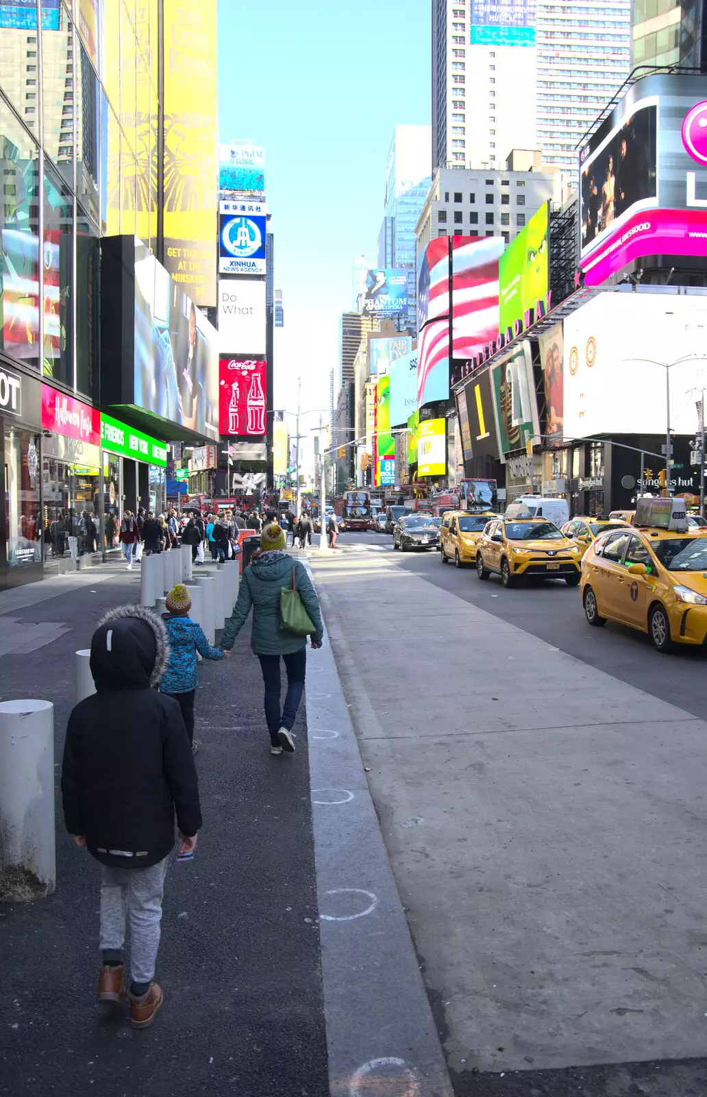 7th Avenue, on the way to Times Square, from Times Square, USS Intrepid and the High Line, Manhattan, New York - 25th October 2018