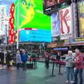 The Grinch looms over Times Square, Times Square, USS Intrepid and the High Line, Manhattan, New York - 25th October 2018