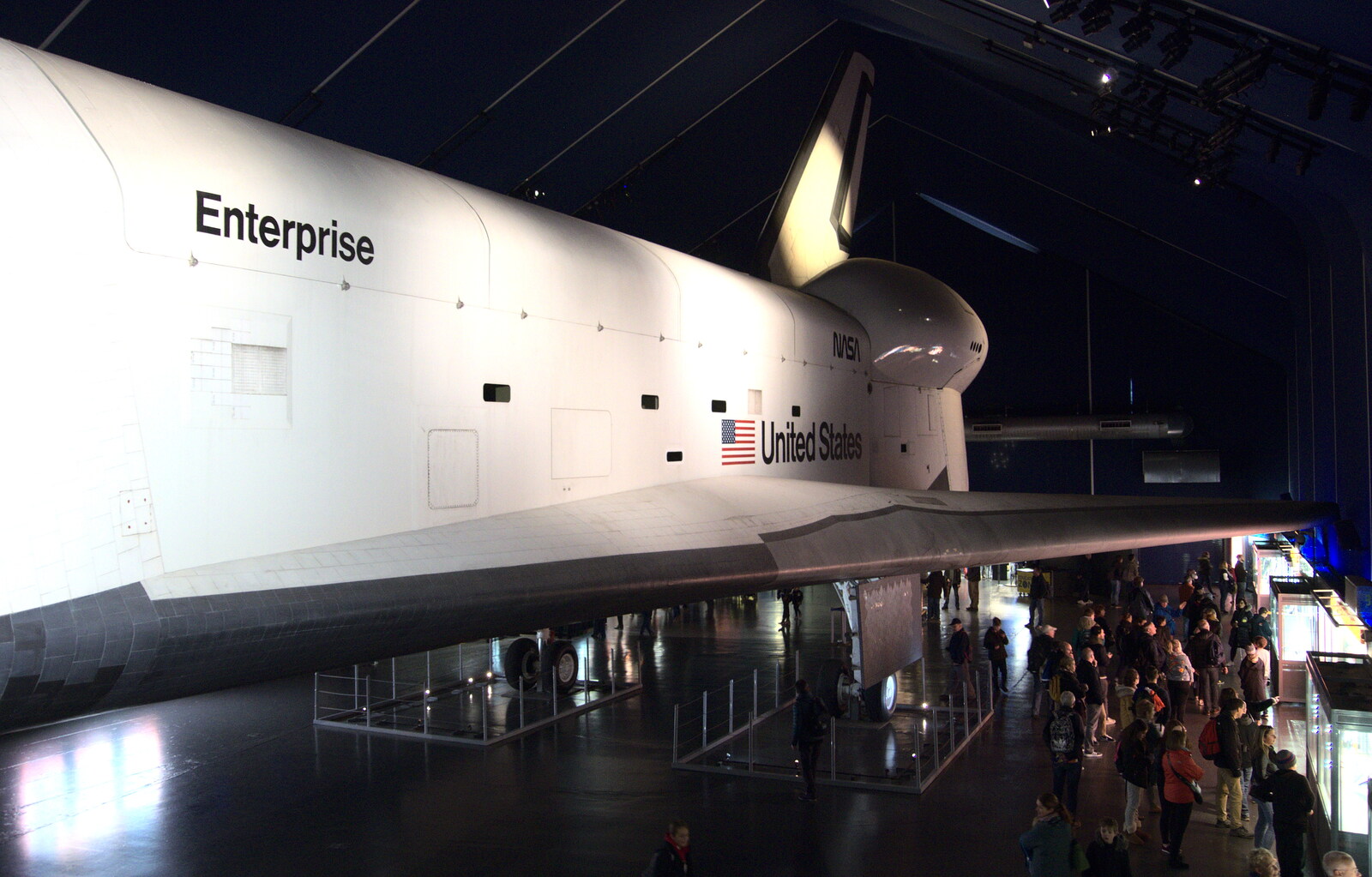 The prototype Enterprise, as flown from a 747 from Times Square, USS Intrepid and the High Line, Manhattan, New York - 25th October 2018