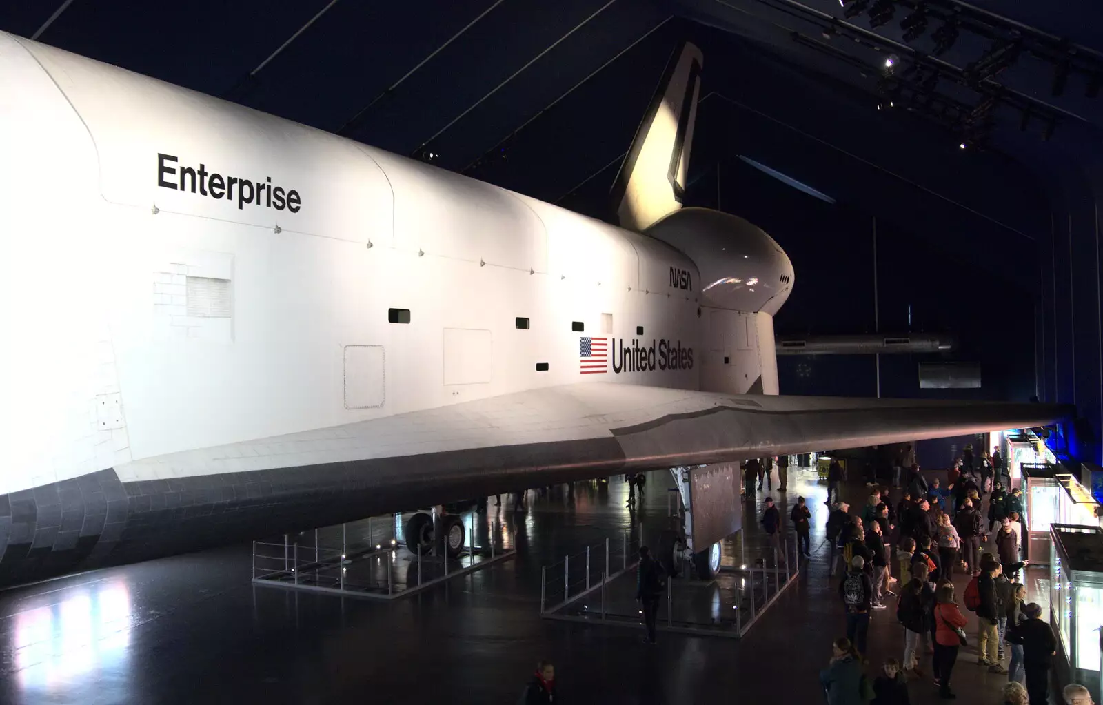 The prototype Enterprise, as flown from a 747, from Times Square, USS Intrepid and the High Line, Manhattan, New York - 25th October 2018