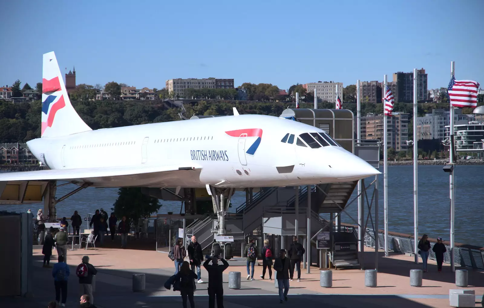 The last BA Concorde to fly to JFK, from Times Square, USS Intrepid and the High Line, Manhattan, New York - 25th October 2018